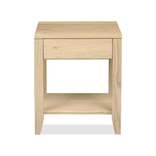 Krone Nightstand with Drawer & Shelf